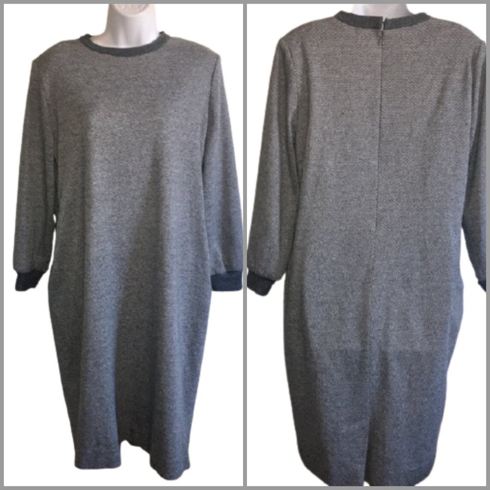 Studio Collection Sweaterdress Vintage 80s Gray 10